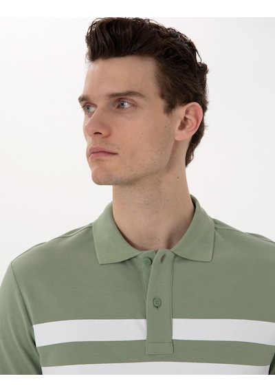 Pierre Cardin Erkek Çağla Tişört 50310154-vr016 Çağla