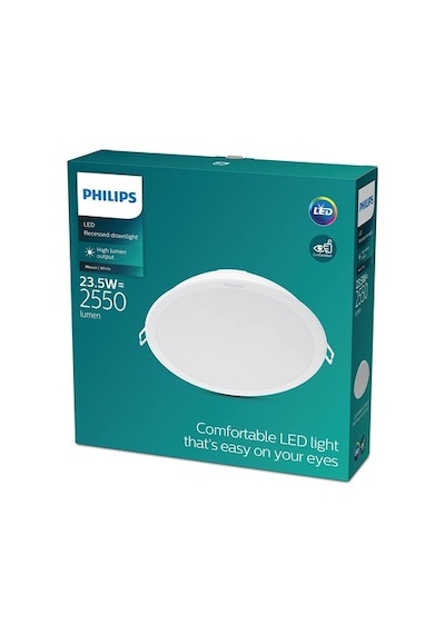 Philips Meson 23.5w Led Gömme Downlight Spot 4000k Kırık Beyaz Sıva Altı