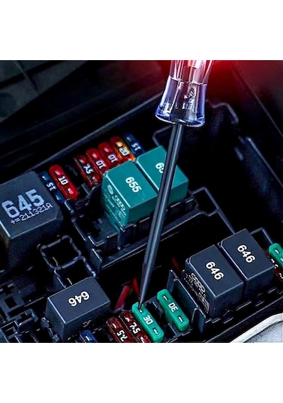 Adet Araba Dijital Elektrik Kalemi, 6v-12v-24v Dc Araba Devre Tes