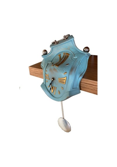 Antartidee Raf Üzerine Sarkaçlı Saat / Drop Pendulum Clock Antik