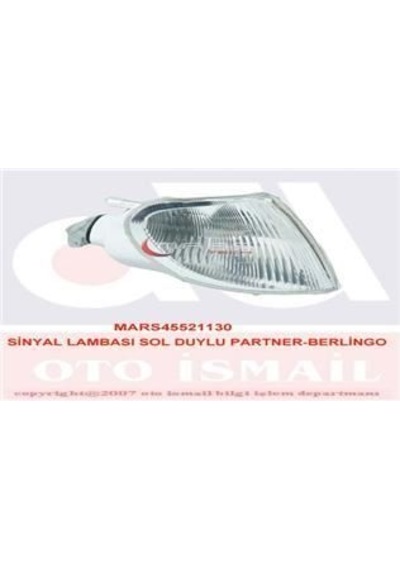 MARS 521130 SİNYAL LAMBASI SOL PARTNER 96- / BERLINGO 96- DUYLU