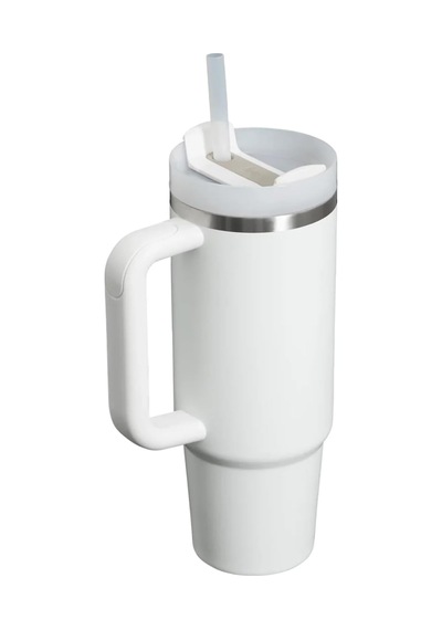 Quencher Pipetli Termos Bardak, Beyaz Frost , 0.88 Litre Çok Renkli