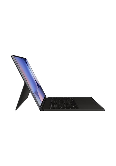 Samsung Uyumlu Galaxy Tab S10/S9 Ultra Klavyeli Mousepadli Kılıf Siyah