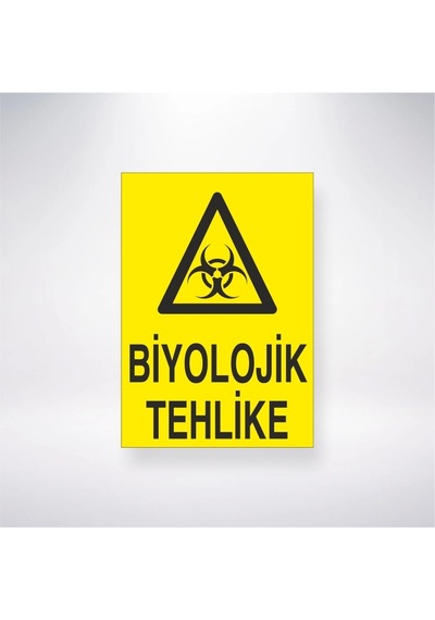 Biyolojik Tehlike Sticker 20x28 Cm