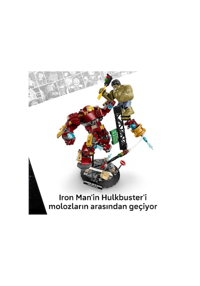 LEGO® ǀ Marvel Efsanevi Savaş: Hulkbuster, Hulk’a Karşı 76343 - 9 Yaş ve Üzeri Çocuklar için Yaratıcı Oyuncak Yapım Seti (413P)