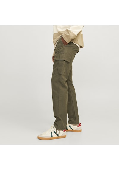 Jack & Jones Erkek Pamuklu Kargo Pantolon - Kane - 12258150 Yeşil