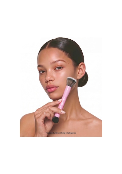Çift Taraflı Makyaj Fırçası, Dual-ended Allık Kontür Fondöten Kapatıcı, Çok Amaçlı Makeup Brush