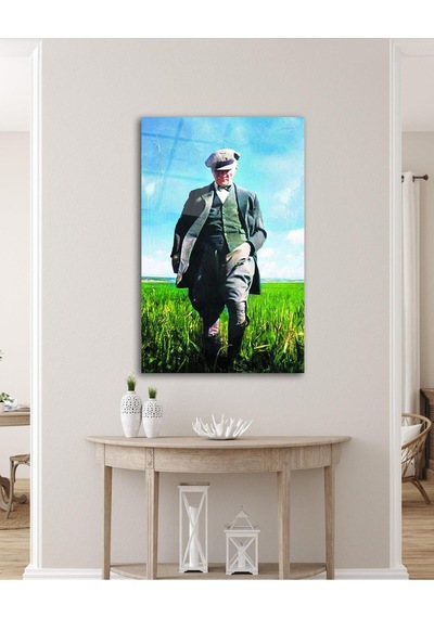 Atatürk Portre Cam Tablo Modern Ev Ofis Salon Hediyelik Büyük Tablo Duvar Dekoru8