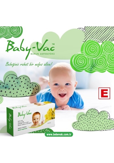Baby-vac Burun Aspiratörü, Elektrik Süpürgesi İle Çalışır.