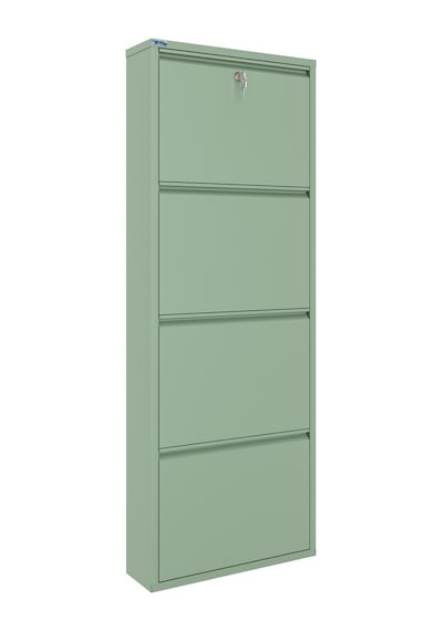 Ceha Kilitli 4'lü Metal Ayakkabılık - Nane Yeşili/Mint K.AYK-4/M6690/KL