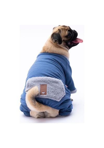 Pawstar Kedi Ve Küçük Köpek Mavi Alabama Tulum L Sırt33cm Göğüs46cm Boyun30cm