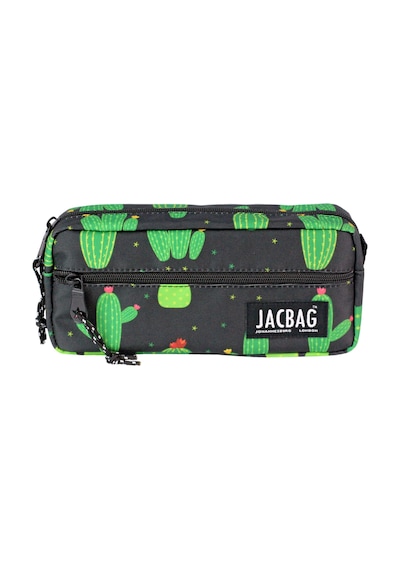 Jacbag Dual Zıp-iki Fermuarlı Kalemkutu - Kaktus Kaktus