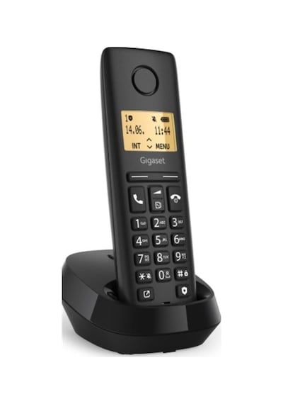 Powermaster Gigaset Pure 100 Siyah Dect Telsiz Telefon - 14 Saat Konuşma 50 Kişilik Rehber Kapasitesi