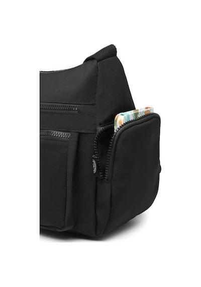 Krinkıl Kumaş Kadın Postacı Çantası Smart Bags 1115 Siyah