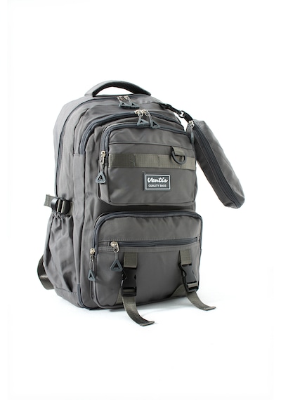 Ventis Qualty Okul Çantası Su Geçirmez Klinkır Kumaş Unisex Sırt Çantası Model 7c Antresit