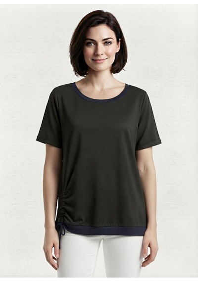 Neden Tekstil Kadın Siyah Casual Rahat T-shirt