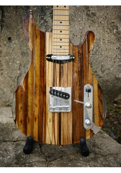Elektro Gitar Telecaster Custom Epoksi & Yıllanmış Ağaç Kişiye Özel Natural