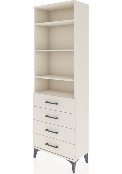 Arges Dolap 4 Raflı 4 Çekmeceli 60x30x182 Aytaşı-aytaşı Aytaşı