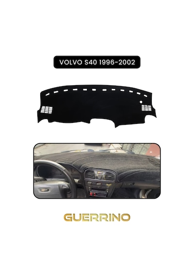 Volvo S40 1996-2002 Torpido Koruma Halısı Siyah Kenar
