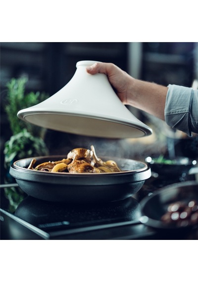 Emile Henry İnduksiyon Uyumlu Tajin 32 Cm 4 L Slate Beyaz Kapaklı/slate -776632 - Beyaz Kapaklı/slate Beyaz
