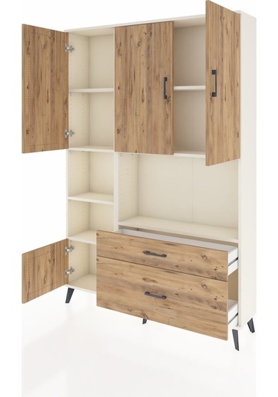 Arges Dolap 7 Raflı 2 Çekmeceli 5 Kapaklı 132x30x195 Aytaşı-çam/çam Atlas Çam/atlas Çam Arges Dolap 7 Raflı 2 Çekmeceli 5 Kapaklı 132x30x195 Aytaşı-çam/çam Atlas Çam/atlas Çam