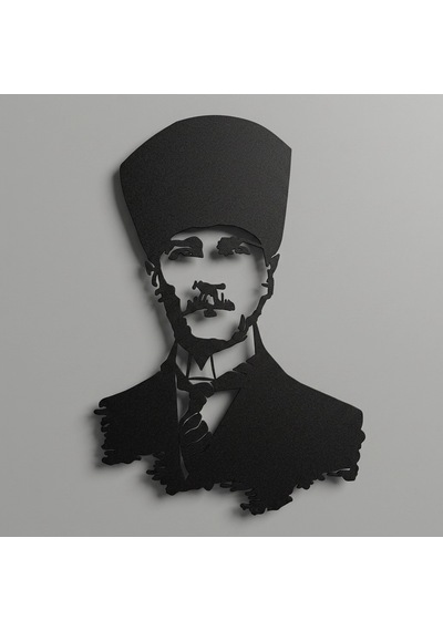Atatürk Metal Tablo 2031 Siyah