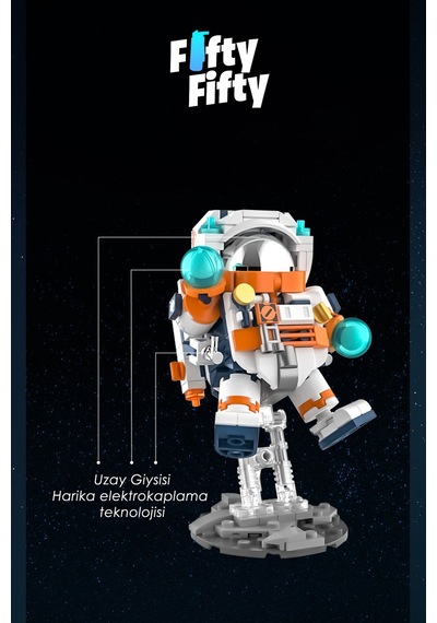 Jaki Mini Space Serisi/astronot -jk8505 +302 Parça Oyuncak Yapım Seti