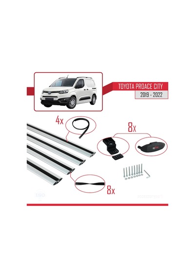 Toyota Proace City 2019-2022 Arası İle Uyumlu Basıc Model Ara Atk
