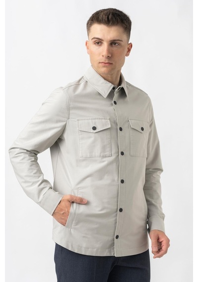 White Stone Aarberg 5814 Mevsimlik Slim Fit Pamuklu Mont - Taş