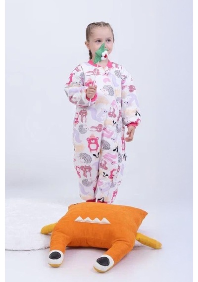 Miniğimin Cicileri Sincap Ve Kirpi Kız Çocuk Elyaf Dolgulu 2.5 Tog Desenli Uyku Tulumu- Pembe Pembe-46339 Miniğimin Cicileri Sincap Ve Kirpi Kız Çocuk Elyaf Dolgulu 2.5 Tog Desenli Uyku Tulumu- Pembe Pembe-46339