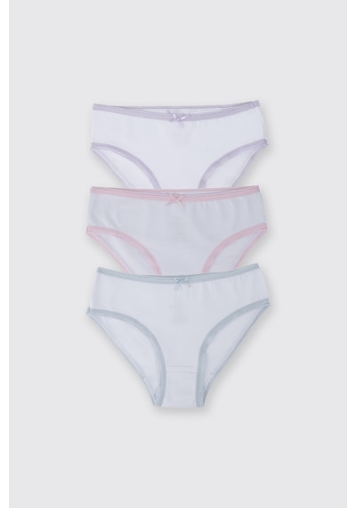 Panço Kız Çocuk 3'lü Slip Set 2522gk14011 Renkli