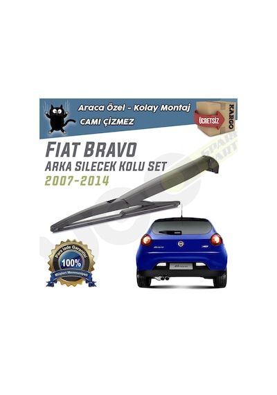 Fiat Bravo Arka Silecek Kolu ve Süpürgesi 2007-2014 Fiat Bravo Arka Silecek Kolu ve Süpürgesi 2007-2014