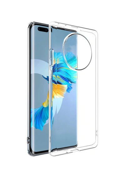 Huawei Mate 40 Pro Kılıf Lens Kamera Korumalı Lüx Silikon Şeffaf