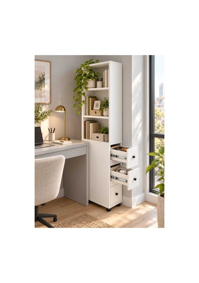 Dar Alan Dolabı 3 Çekmeceli Raflı Kitaplık Çok Amaçlı Banyo Mutfak Düzenleyici150x47x20 Cm Beyaz - 932242619 Beyaz Dar Alan Dolabı 3 Çekmeceli Raflı Kitaplık Çok Amaçlı Banyo Mutfak Düzenleyici150x47x20 Cm Beyaz - 932242619 Beyaz
