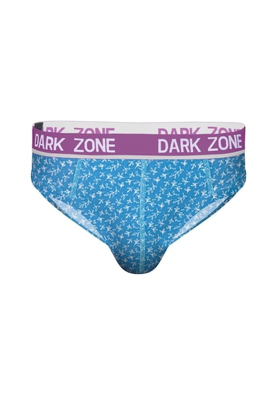 Darkzone Erkek Yaprak Desenli Turkuaz Pamuklu Lastikli Slip Külot