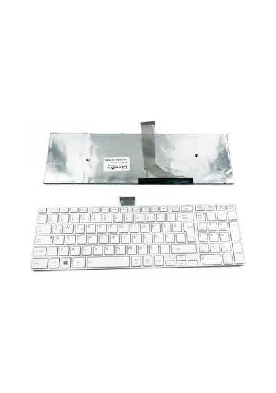 Laptopshop Toshiba Uyumlu 0Kn0-Ck4Tu13 Beyaz Klavye Tuş Takımı (Çerçeveli)