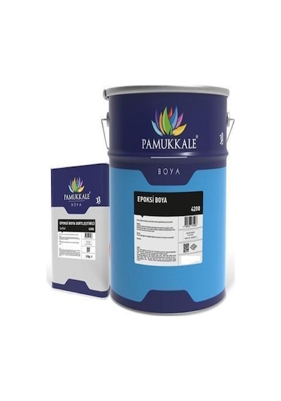 Pamukkale 4200 Epoksi Boya 15 Kg+3 Kg Ral 9006 Metalik Gri