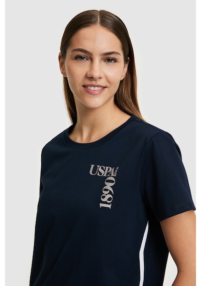 U.s. Polo Assn. Kadın Lacivert Tişört 50323476-vr033