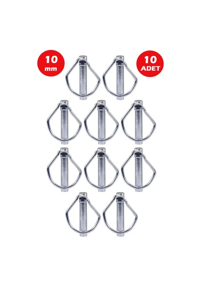 10mm Yaylı Pim 10 Adet 1