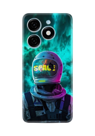 Tecno Spark 20 Spark 20c Kılıf Desenli Silikon Platinium Series Space 1814