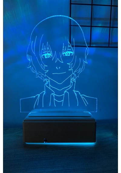 Dazai Osamu 16 Renk Gece Lambası Çok Renkli