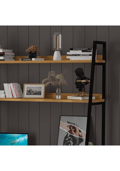 Asra Trend Metal Kitaplıklı Çalışma Masası METALKÇM01 %100 MDF Raf Üniteli Petra Asra Trend Metal Kitaplıklı Çalışma Masası METALKÇM01 %100 MDF Raf Üniteli Petra