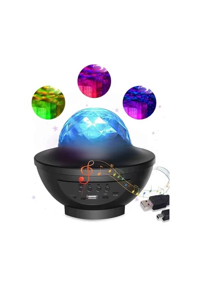 Northcity Çok Renkli Projektör Lamba Disko Topu & Gece Lambası - Bluetooth 5.2 İle Yıldızlı Atmosfer