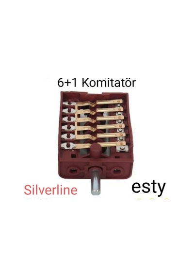 Silverline Uyumlu Esty Ankastre Fırın Komitatörü Kademe Anahtarı Şalter - 465469573