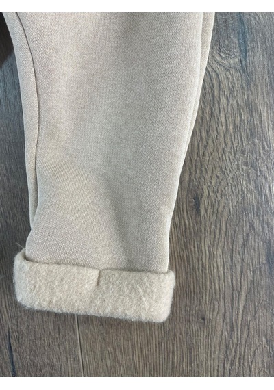 Bebicix Oversize Şerit Detaylı Yumuşak Doku Bereli Erkek Bebek 3'lü Takım Kahverengi