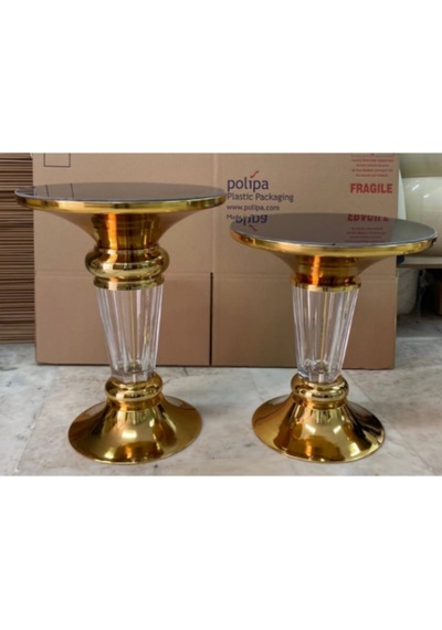 Nude Sehpa Şeffaf Cam 2 Li Set