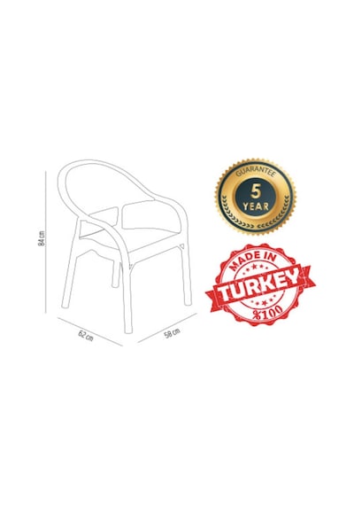 Sermer Pazarlama Bambu Desenli Masa Sandalye Seti 2 Sandalye + Yuvarlak Masa Şık Ve Dayanıklı Tasarım Kahverengi