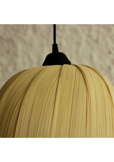 Meltem 32x32 Cm Bambu Orta Boy Sarkıt Lamba Bej