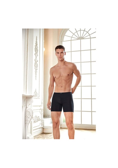 Berrak 4435 Erkek Lazer Kesim Boxer Siyah