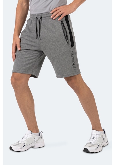 Slazenger Nıkon I Erkek Fermuar Cepli Koyu Gri Şort